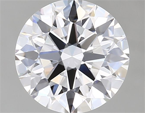 Picture of Lab Grown Diamond 1.08 Carats, Round with Ideal Cut, D Color, VVS1 Clarity and Certified by IGI
