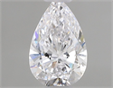 Natural Diamond 0.50 Carats, Pear with  Cut, D Color, VS2 Clarity and Certified by GIA