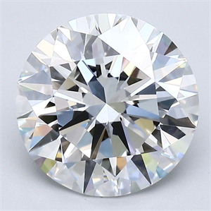 Picture of Natural Diamond 3.09 Carats, Round with Excellent Cut, E Color, VVS1 Clarity and Certified by GIA
