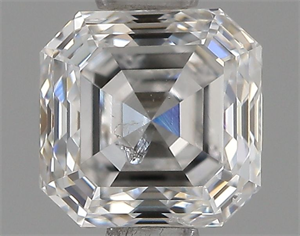 Picture of Natural Diamond 0.83 Carats, Asscher with  Cut, E Color, SI2 Clarity and Certified by IGI