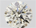 Natural Diamond 0.70 Carats, Round with Excellent Cut, K Color, VVS1 Clarity and Certified by IGI