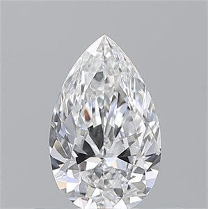 Picture of Natural Diamond 0.50 Carats, Pear with  Cut, E Color, VS1 Clarity and Certified by GIA