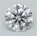 Lab Grown Diamond 1.10 Carats, Round with Ideal Cut, D Color, VVS2 Clarity and Certified by IGI