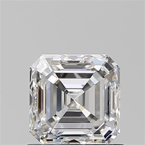 Picture of Natural Diamond 0.91 Carats, Asscher with  Cut, E Color, VVS2 Clarity and Certified by GIA