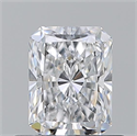 Natural Diamond 0.70 Carats, Radiant with  Cut, D Color, VS2 Clarity and Certified by GIA