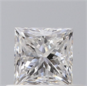 Diamante Natural 0.50 quilates, Princesa , Color E, claridad SI1 y certificado GIA
