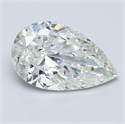 Diamante Natural 3.51 quilates, De pera , Color I, claridad SI2 y certificado GIA
