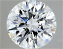Diamante Natural 3.07 quilates, Redondo , Color D, claridad VVS2 y certificado GIA