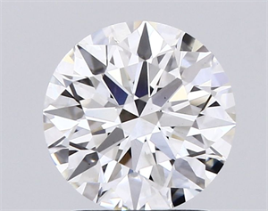 Picture of Lab Grown Diamond 1.53 Carats, Round with Ideal Cut, D Color, SI1 Clarity and Certified by IGI