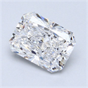Natural Diamond 2.03 Carats, Radiant with  Cut, D Color, VS2 Clarity and Certified by GIA