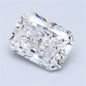 Picture of Natural Diamond 2.03 Carats, Radiant with  Cut, D Color, VS2 Clarity and Certified by GIA