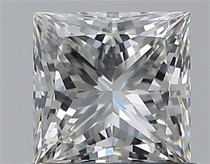 Picture of Natural Diamond 0.76 Carats, Princess with  Cut, G Color, VS2 Clarity and Certified by GIA