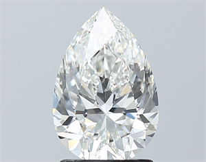 Picture of Natural Diamond 1.71 Carats, Pear with  Cut, G Color, VS1 Clarity and Certified by GIA