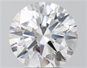 Lab Grown Diamond 5.20 Carats, Round with Ideal Cut, E Color, VVS2 Clarity and Certified by IGI