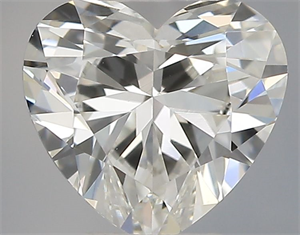 Picture of Natural Diamond 0.43 Carats, Heart with  Cut, G Color, VVS1 Clarity and Certified by IGI