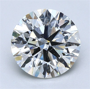 Foto Diamante Natural 2.50 quilates, Redondo , Color H, claridad SI1 y certificado GIA de