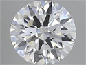 Lab Grown Diamond 2.50 Carats, Round with Ideal Cut, D Color, IF Clarity and Certified by IGI