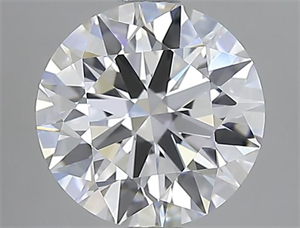 Picture of Lab Grown Diamond 2.50 Carats, Round with Ideal Cut, D Color, IF Clarity and Certified by IGI