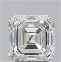 Natural Diamond 3.03 Carats, Asscher with  Cut, I Color, VS2 Clarity and Certified by GIA