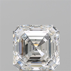 Foto Diamante Natural 2.10 quilates, Asscher , Color H, claridad SI1 y certificado GIA de