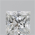 Natural Diamond 1.01 Carats, Princess with  Cut, H Color, SI2 Clarity and Certified by GIA