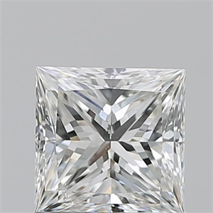 Picture of Natural Diamond 1.01 Carats, Princess with  Cut, H Color, SI2 Clarity and Certified by GIA