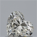 Natural Diamond 0.53 Carats, Heart with  Cut, H Color, VVS2 Clarity and Certified by GIA