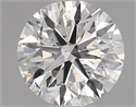 Natural Diamond 0.71 Carats, Round with Excellent Cut, F Color, SI2 Clarity and Certified by IGI