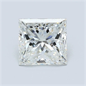 Natural Diamond 1.01 Carats, Princess with  Cut, G Color, VS1 Clarity and Certified by GIA