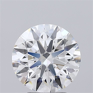 Picture of Lab Grown Diamond 3.03 Carats, Round with Ideal Cut, E Color, IF Clarity and Certified by IGI