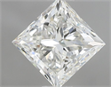 Natural Diamond 0.96 Carats, Princess with  Cut, H Color, VS1 Clarity and Certified by IGI