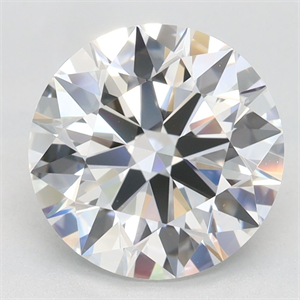 Picture of Lab Grown Diamond 2.67 Carats, Round with Ideal Cut, E Color, IF Clarity and Certified by IGI