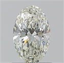 Natural Diamond 0.90 Carats, Oval with  Cut, I Color, VS1 Clarity and Certified by GIA