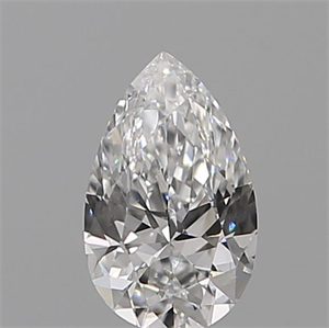 Picture of Natural Diamond 0.17 Carats, Pear with  Cut, D Color, VS1 Clarity and Certified by IGI