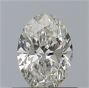 Natural Diamond 0.50 Carats, Oval with  Cut, I Color, VS1 Clarity and Certified by GIA