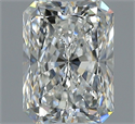 Natural Diamond 1.50 Carats, Radiant with  Cut, G Color, SI1 Clarity and Certified by GIA