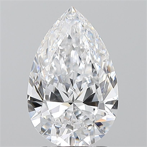 Foto Diamante Natural 2.01 quilates, De pera , Color D, claridad SI1 y certificado GIA de