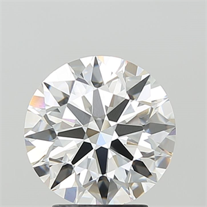 Picture of Lab Grown Diamond 3.10 Carats, Round with Ideal Cut, F Color, VVS2 Clarity and Certified by IGI