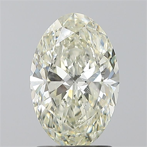 Picture of Natural Diamond 1.70 Carats, Oval with  Cut, J Color, SI1 Clarity and Certified by IGI