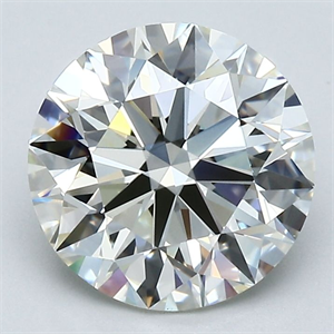 Picture of Natural Diamond 2.50 Carats, Round with Excellent Cut, K Color, VS1 Clarity and Certified by GIA