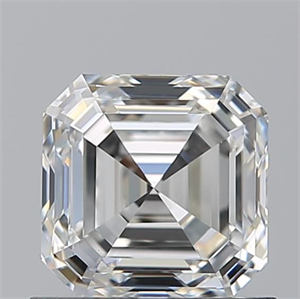 Picture of Natural Diamond 1.01 Carats, Asscher with  Cut, H Color, VVS2 Clarity and Certified by GIA