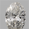 Natural Diamond 0.18 Carats, Oval with  Cut, H Color, VS2 Clarity and Certified by IGI