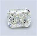 Natural Diamond 1.21 Carats, Radiant with  Cut, K Color, VS1 Clarity and Certified by GIA