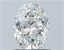 Diamante Natural 0.71 quilates, Ovalado , Color G, claridad SI2 y certificado GIA
