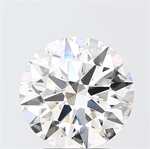 Picture of Lab Grown Diamond 3.02 Carats, Round with Ideal Cut, F Color, VS1 Clarity and Certified by IGI