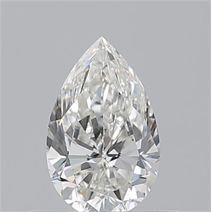 Picture of Natural Diamond 0.52 Carats, Pear with  Cut, H Color, VVS2 Clarity and Certified by GIA