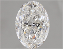 Natural Diamond 1.50 Carats, Oval with  Cut, E Color, SI2 Clarity and Certified by GIA