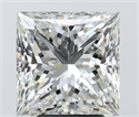 Natural Diamond 4.04 Carats, Princess with  Cut, I Color, VVS1 Clarity and Certified by IGI