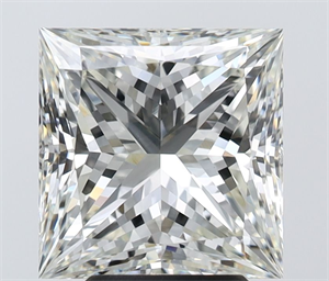 Picture of Natural Diamond 4.04 Carats, Princess with  Cut, I Color, VVS1 Clarity and Certified by IGI