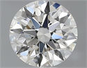Diamante Natural 0.76 quilates, Redondo , Color I, claridad VVS1 y certificado GIA